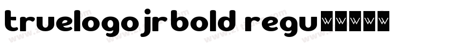 TrueLogoJr-Bold Regu字体转换
